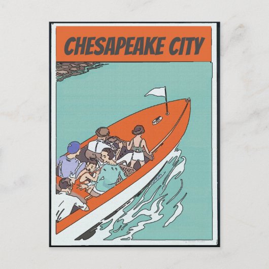 Chesapeake City, Bateau Ride, Carte Postale De Sty (Devant)