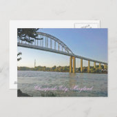 Chesapeake City Maryland Briefkaart (Voorkant / Achterkant)