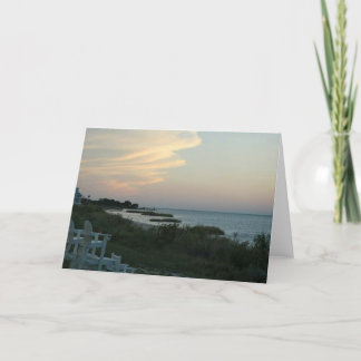 Chesapeake de Zonsondergang van de Baai Feestdagen Kaart