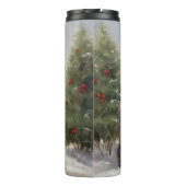 Chesapeake Hond in Sneeuw Kerstmis Thermosbeker (Achterkant)