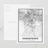 Chesapeake Kaart (Voorkant / Achterkant)