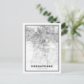 Chesapeake-kaart Feestdagenkaart (Staand voorkant)