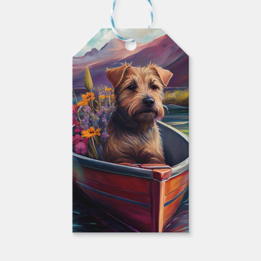 Chesapeake op een peddel: Een Schilderachtig avont Cadeaulabel (Voorkant)