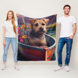 Chesapeake op een peddel: Een Schilderachtig avont Fleece Deken