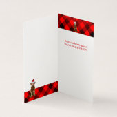 Chesapeake Retriever Rouge Plaid Noël (Inside)