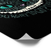 Cheshire Alice Cat was allemaal gek hier Poster (Hoek)