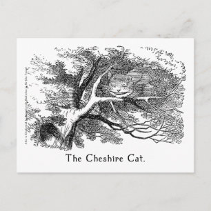 Cheshire Cat Alice in Wonderland Art Card Briefkaart