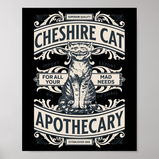 Cheshire Cat - Alice in Wonderland Book de de Poster (Voorkant)