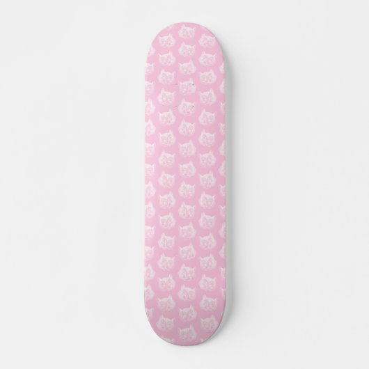 Cheshire Cat Alice in Wonderland - Roze kunst Skateboard (Voorkant)