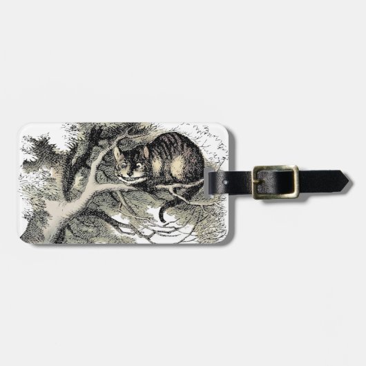 Cheshire Cat Alice Wonderland Bagagelabel (Voorkant horizontaal)