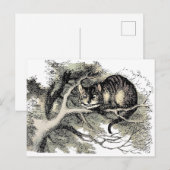 Cheshire Cat Alice Wonderland Briefkaart (Voorkant / Achterkant)