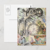 Cheshire Cat Alice Wonderland Briefkaart (Voorkant / Achterkant)