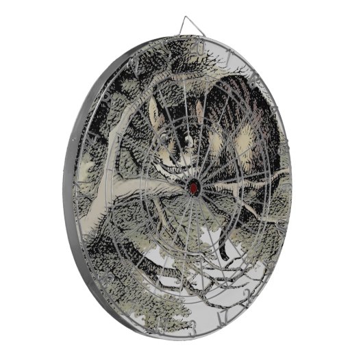 Cheshire Cat Alice Wonderland Dartbord (Voorkant Links)