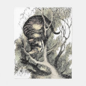 Cheshire Cat Alice Wonderland Fleece Deken (Voorkant)