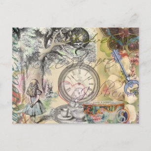 Cheshire Cat Alice Wonderland Klassieker Briefkaart