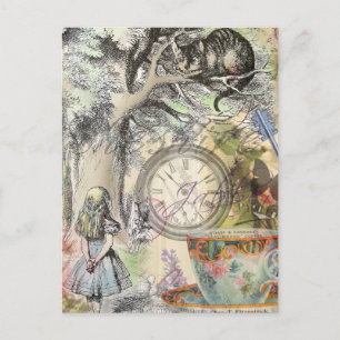 Cheshire Cat Alice Wonderland Klassieker Briefkaart