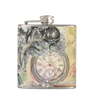 Cheshire Cat Alice Wonderland Klassieker Heupfles