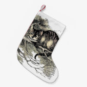 Cheshire Cat Alice Wonderland Kleine Kerstsok (Voorkant (Hangend))