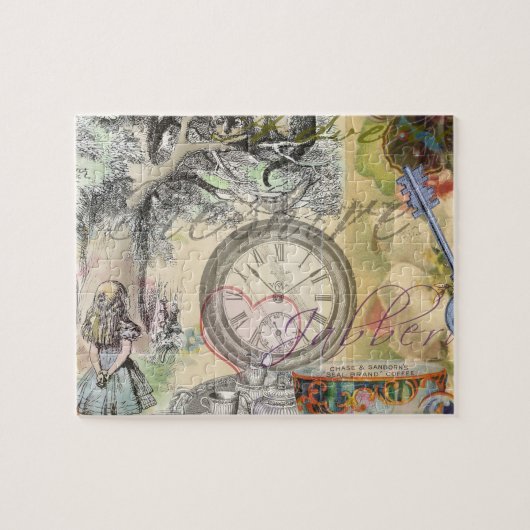 Cheshire Cat Alice Wonderland Legpuzzel (Horizontaal)