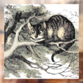 Cheshire Cat Alice Wonderland Raamsticker (Vel 2)