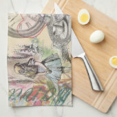 Cheshire Cat Alice Wonderland Theedoek (Quarter Fold)