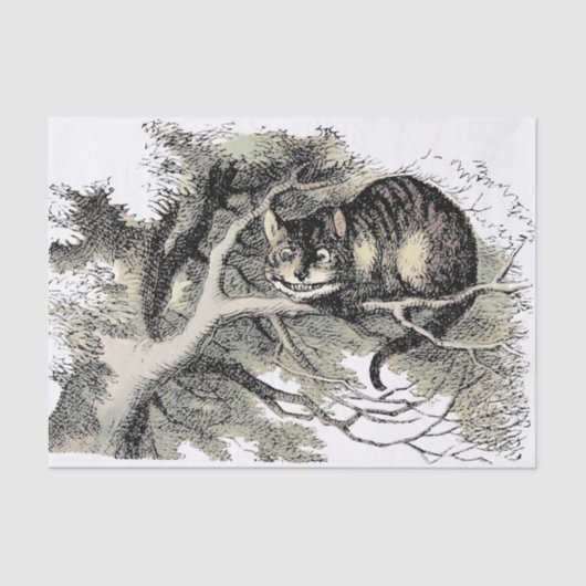 Cheshire Cat Alice Wonderland Tissuepapier (Voorkant)