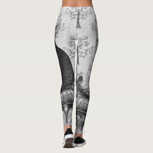Cheshire Cat All Over Leggings Alice in Wonderland (Achterkant)