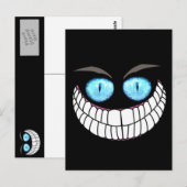 Cheshire Cat - Blue Eyes Post Card Briefkaart (Voorkant / Achterkant)