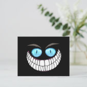 Cheshire Cat - Blue Eyes Post Card Briefkaart (Staand voorkant)
