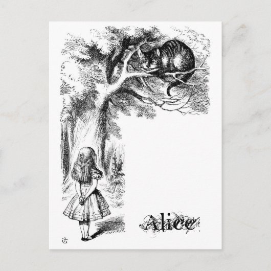 Cheshire Cat Briefkaart (Voorkant)