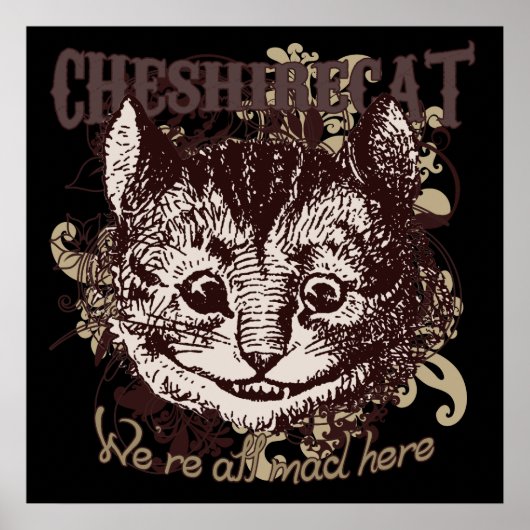 Cheshire Cat Carnivale Style Poster (Voorkant)