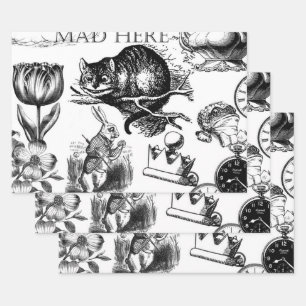 Cheshire Cat Classic Alice in Wonderland Art Inpakpapier Vel