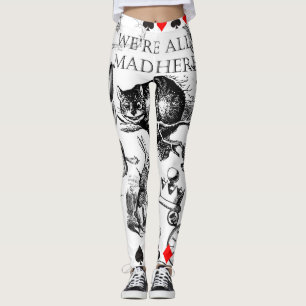 Cheshire Cat Classic Alice in Wonderland Art Leggings