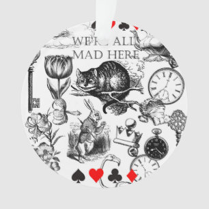 Cheshire Cat Classic Alice in Wonderland Art Ornament