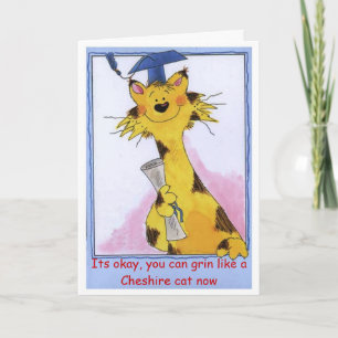 Cheshire Cat Grin - Afstuderen Kaart