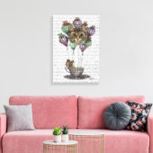 Cheshire Cat Hot Air ballon Canvas Afdruk (Insitu (Woonkamer))