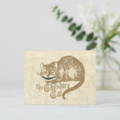  Cheshire Cat Illustratie Briefkaart (Staand voorkant)