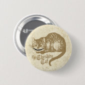  Cheshire Cat Illustratie Ronde Button 5,7 Cm (Voorkant /achterkant)