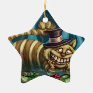 Cheshire Cat Keramisch Ornament