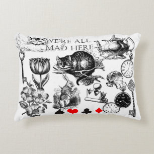 Cheshire Cat klassieke alice in wonderland gek Accent Kussen