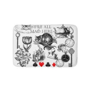 Cheshire Cat klassieke alice in wonderland gek Badmat