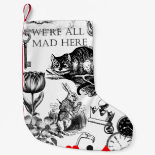 Cheshire Cat klassieke alice in wonderland gek Kleine Kerstsok