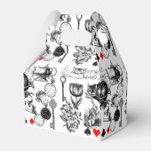 Cheshire Cat klassieker Alice in wonderland gek Bedankdoosjes (Achterkant)