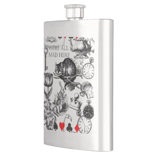 Cheshire Cat klassieker Alice in wonderland gek Flacon (Links)