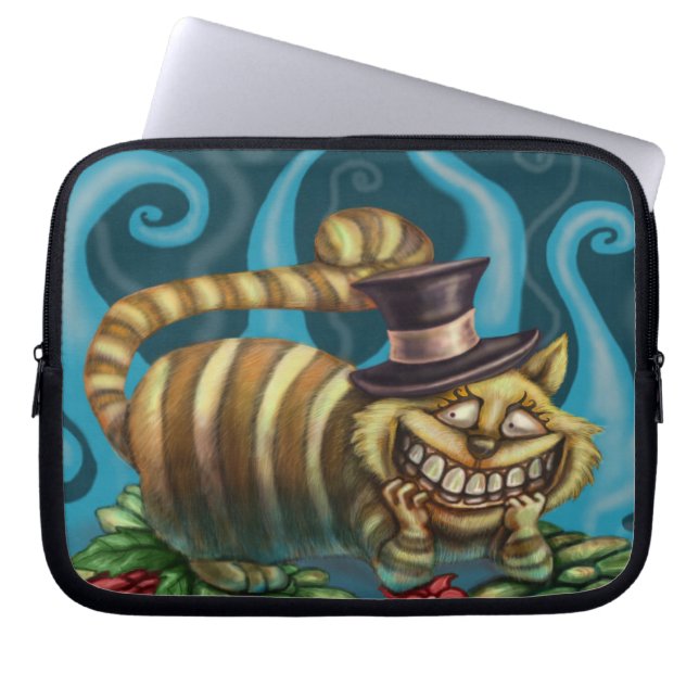 Cheshire Cat Laptop Sleeve (Voorkant)