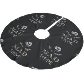 Cheshire Cat Mad Alice Black Tree Skirt Kerstboom Rok (Gekanteld)