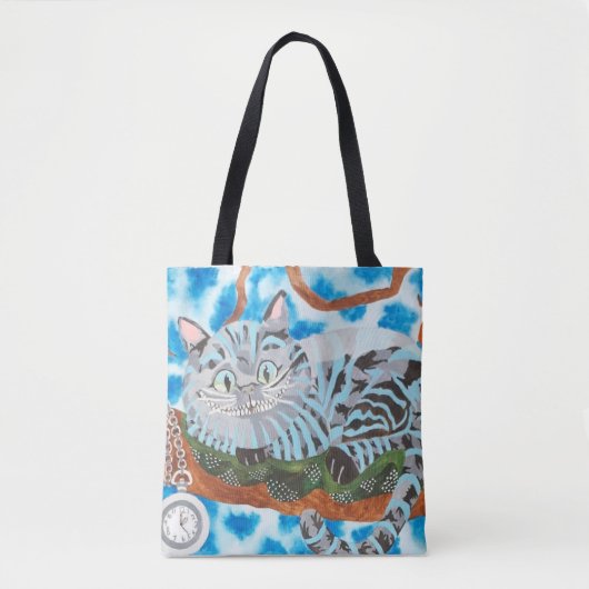 Cheshire Cat Medium Canvas tas (Voorkant)