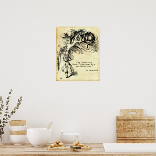 Cheshire Cat Poster (Keuken)