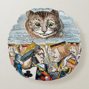 Cheshire Cat Rond Kussen