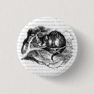 Cheshire Cat Ronde Button 3,2 Cm